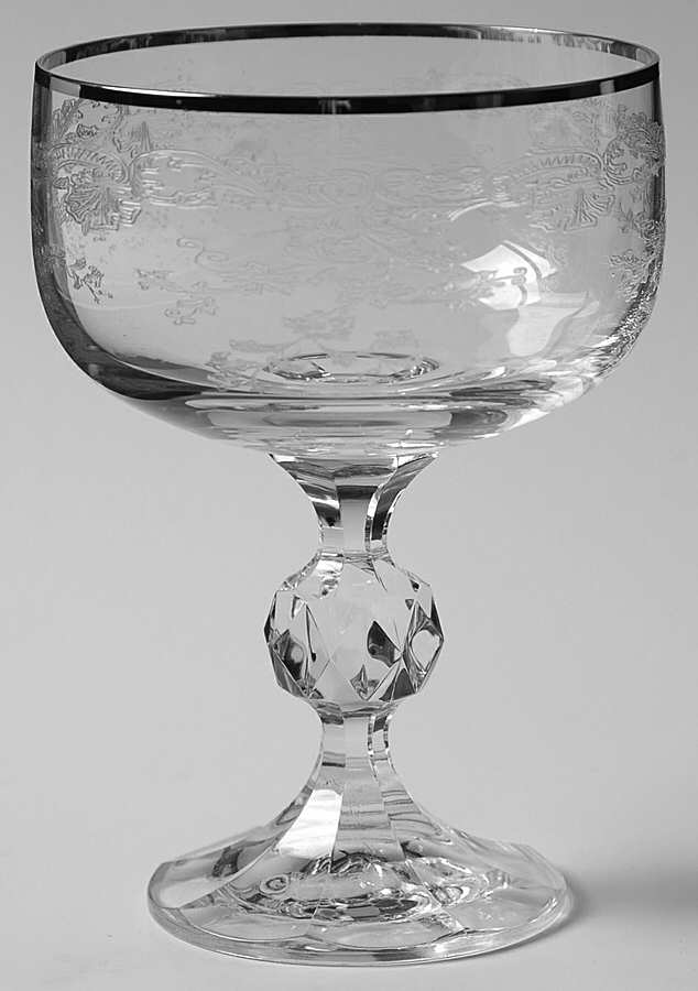 Silver Lace Champagne/Tall Sherbet by Import Assoc-1