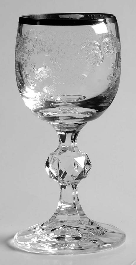 Silver Lace Cordial Glass by Import Assoc-1