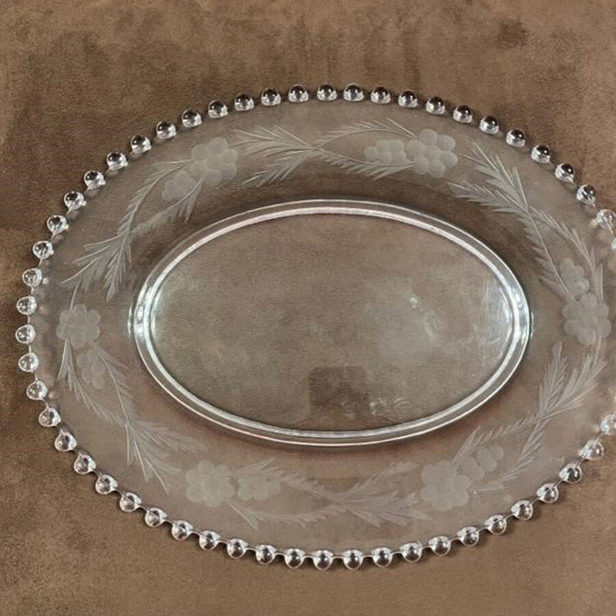 3400-2 12" Oval Platter by Imperial Glass-Ohio-1
