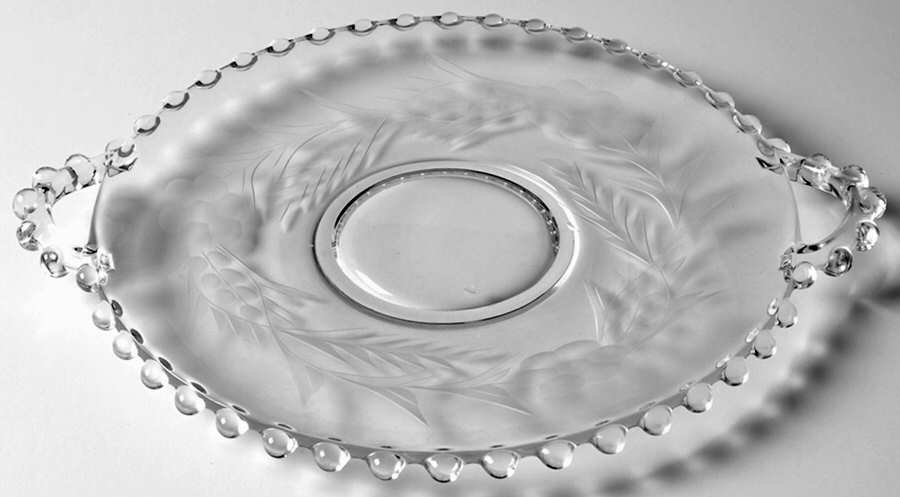 3400-2 7" 2 Handled Plate by Imperial Glass-Ohio-1