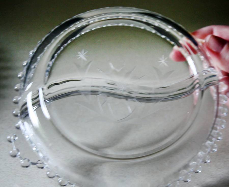 3400-4 7" Round 2 Part Relish by Imperial Glass-Ohio-1
