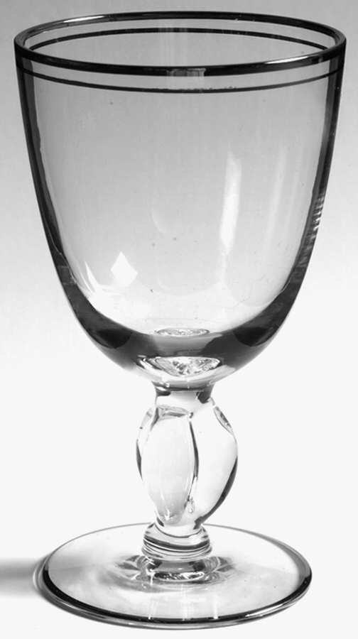 440 Clear (Platinum) Wine Glass by Imperial Glass-Ohio-1