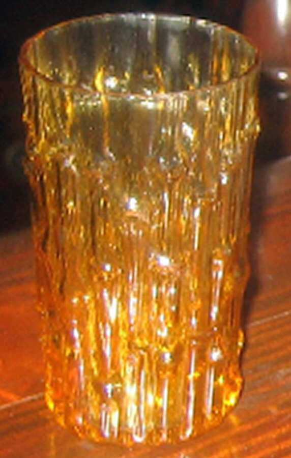 Bambu Amber 6 Oz Flat Tumbler by Imperial Glass-Ohio-1