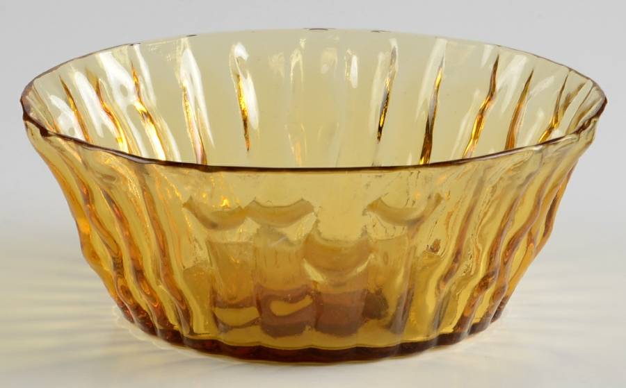 Bambu Amber Small Fruit Dessert Bowl by Imperial Glass-Ohio-1