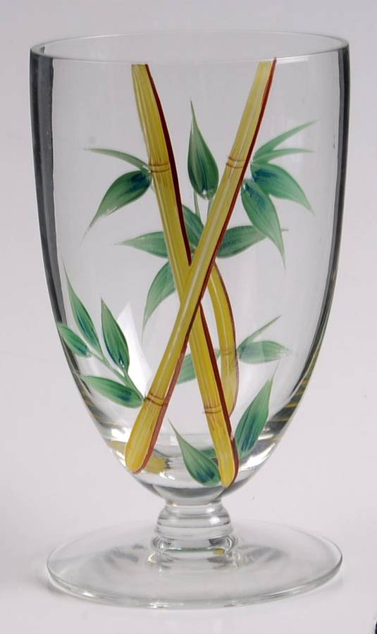 Bamboo 12 Oz Footed Tumbler by Imperial Glass-Ohio-1