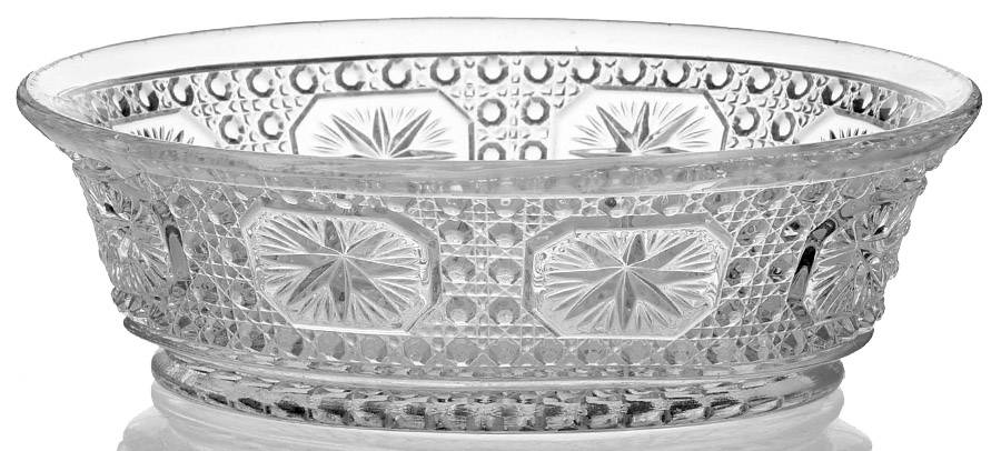 Amelia Clear 7" Oval Bowl by Imperial Glass-Ohio-1