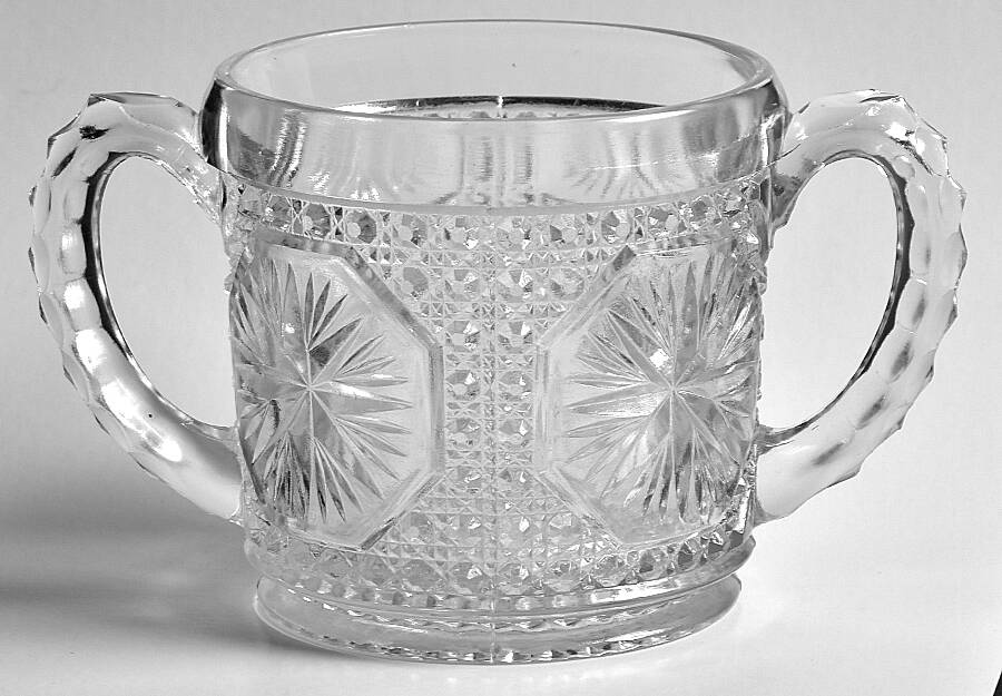 Amelia Clear Open Sugar by Imperial Glass-Ohio-1