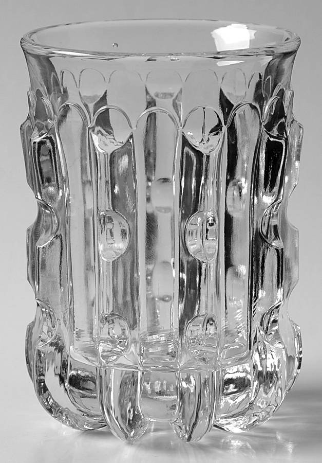 Broken Column Clear 6 Oz Flat Tumbler by Imperial Glass-Ohio-1