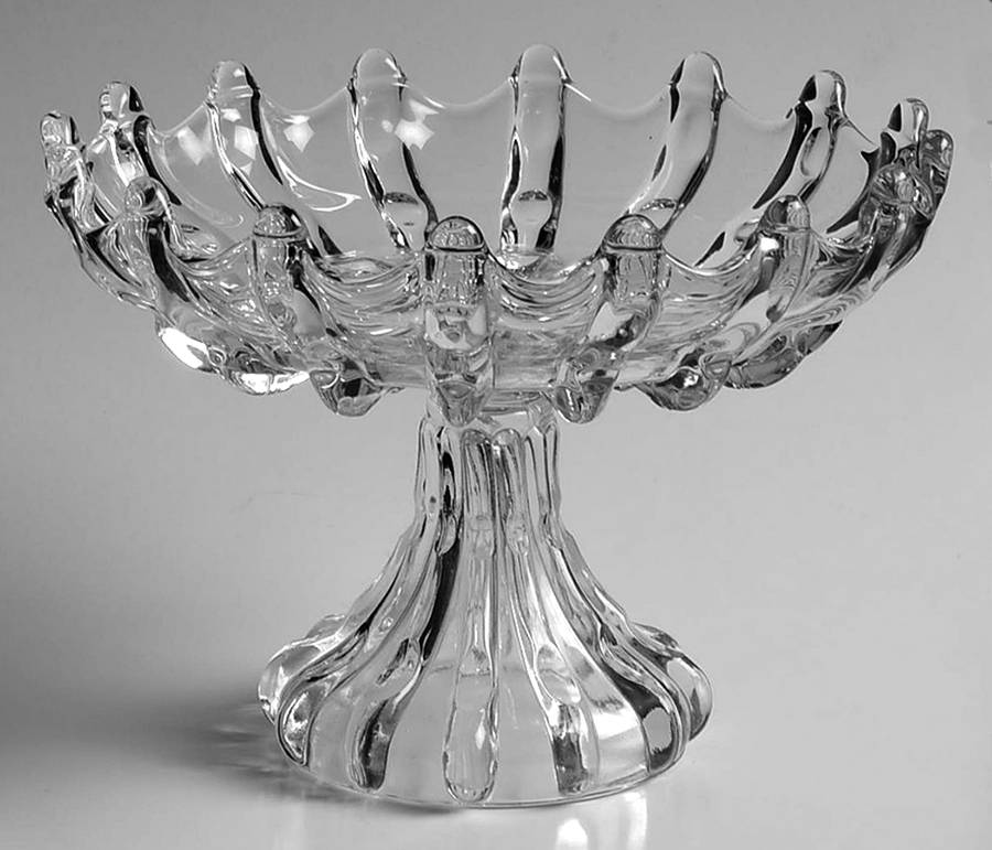 Broken Column Clear Comport by Imperial Glass-Ohio-1