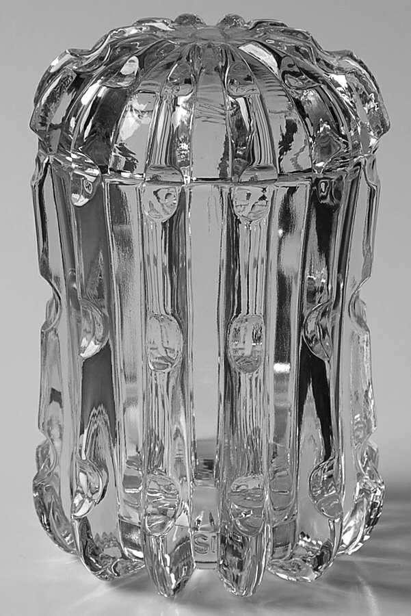 Broken Column Clear Sugar Bowl & Lid by Imperial Glass-Ohio-1