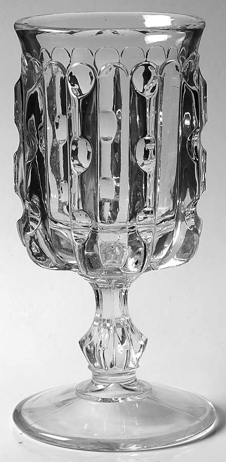 Broken Column Clear Water Goblet by Imperial Glass-Ohio-1