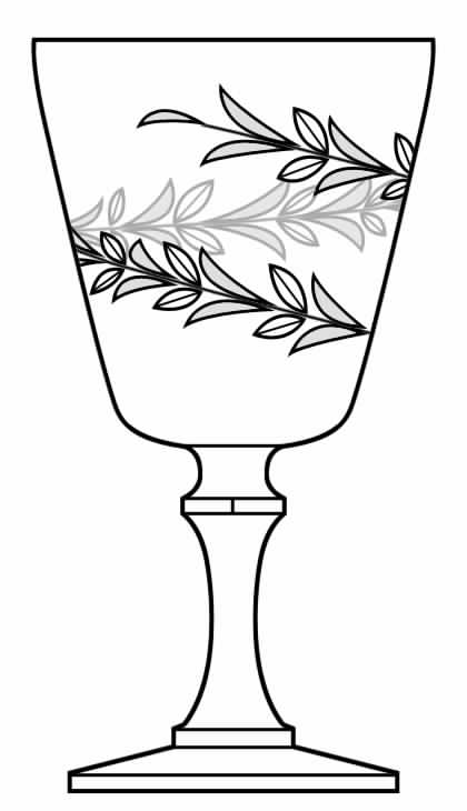 Bridal Wreath Water Goblet by Imperial Glass-Ohio-1