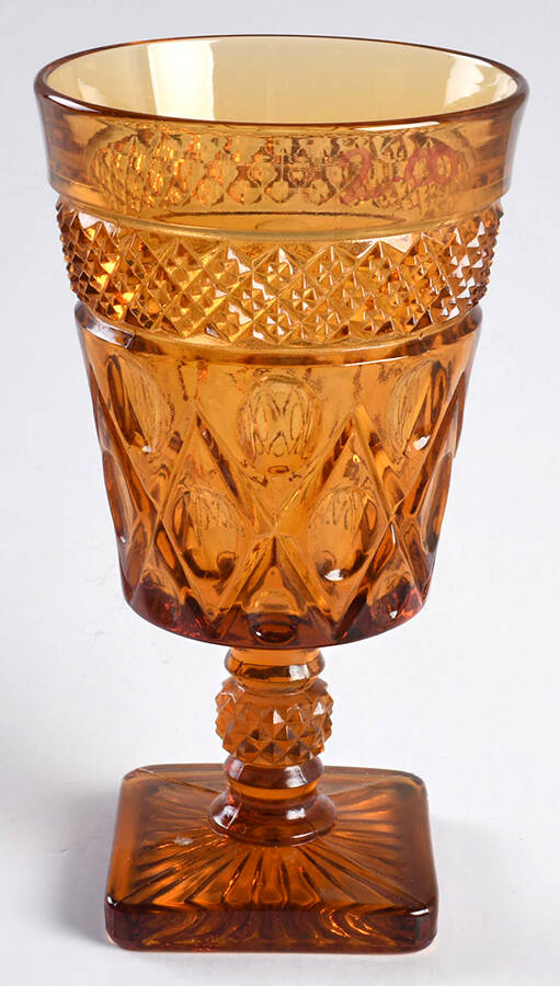Cape Cod Amber (Late Amber) Water Goblet by Imperial Glass-Ohio-1