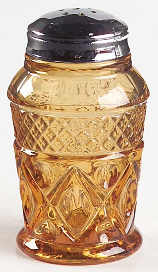 Cape Cod Amber (Late Amber) Shaker with Metal Lid by Imperial Glass-Ohio-1