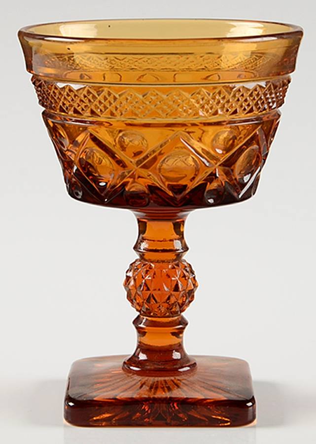 Cape Cod Amber (Late Amber) Champagne/Tall Sherbet by Imperial Glass-Ohio-1