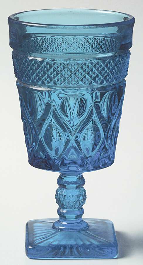 Cape Cod Blue (Antique) Water Goblet by Imperial Glass-Ohio-1