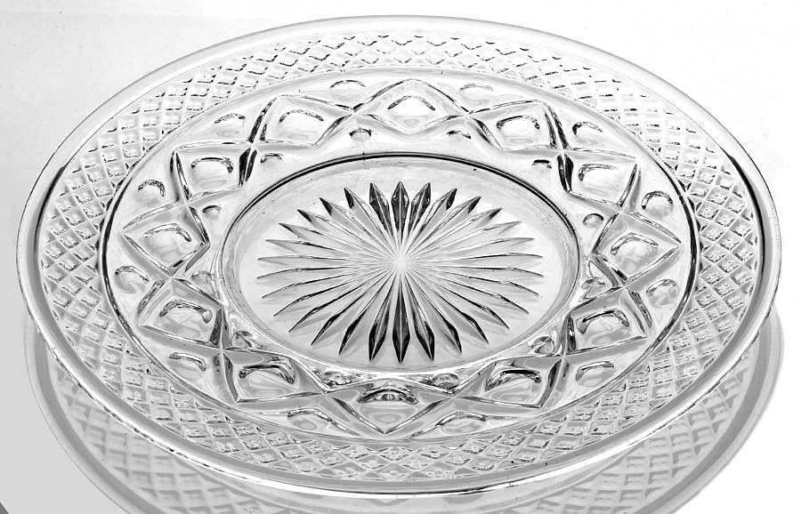 Cape Cod Clear (1602 + 160) 8" Salad Plate by Imperial Glass-Ohio-1