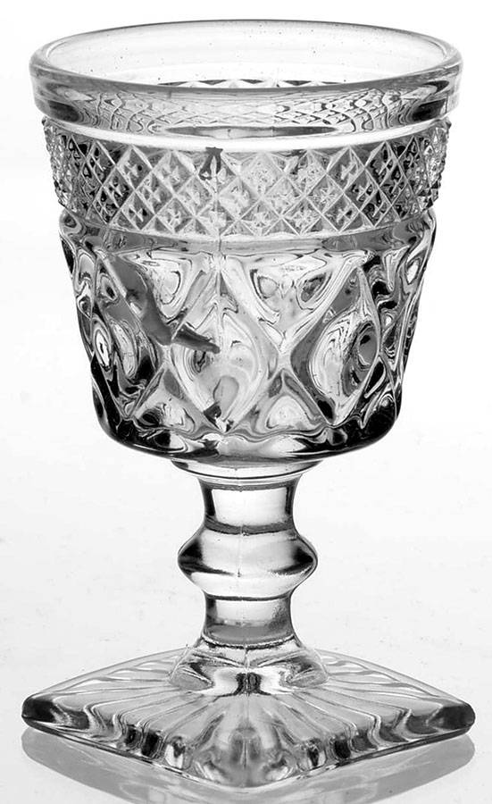 Cape Cod Clear (1602 + 160) Wine Glass with Wafer Stem by Imperial Glass-Ohio-1