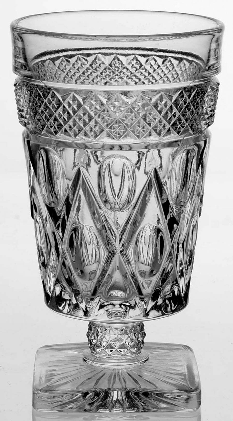 Cape Cod Clear (1602 + 160) 8 Oz Footed Tumbler by Imperial Glass-Ohio-1