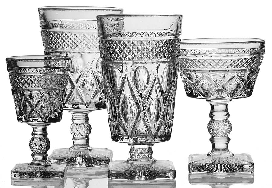 Cape Cod Clear (1602 + 160) 4 Piece Place Setting by Imperial Glass-Ohio-1
