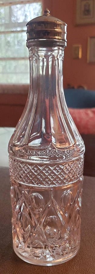 Cape Cod Clear (1602 + 160) Ketchup Bottle & Metal Lid by Imperial Glass-Ohio-1
