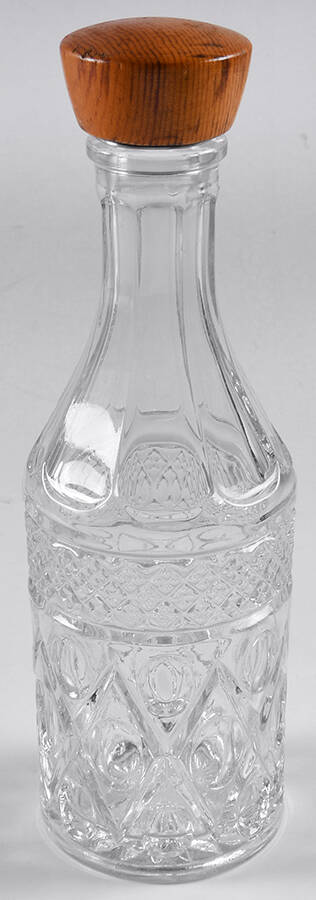 Cape Cod Clear (1602 + 160) Ketchup Bottle & Wood Lid by Imperial Glass-Ohio-1