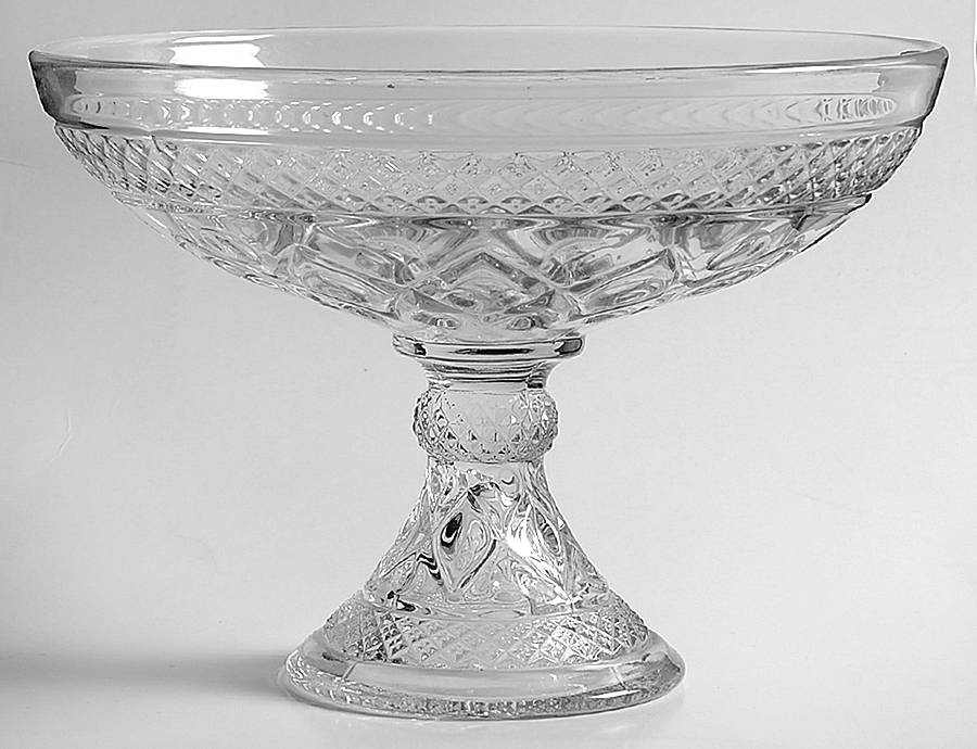 Cape Cod Clear (1602 + 160) 6" Height Open Compote by Imperial Glass-Ohio-1