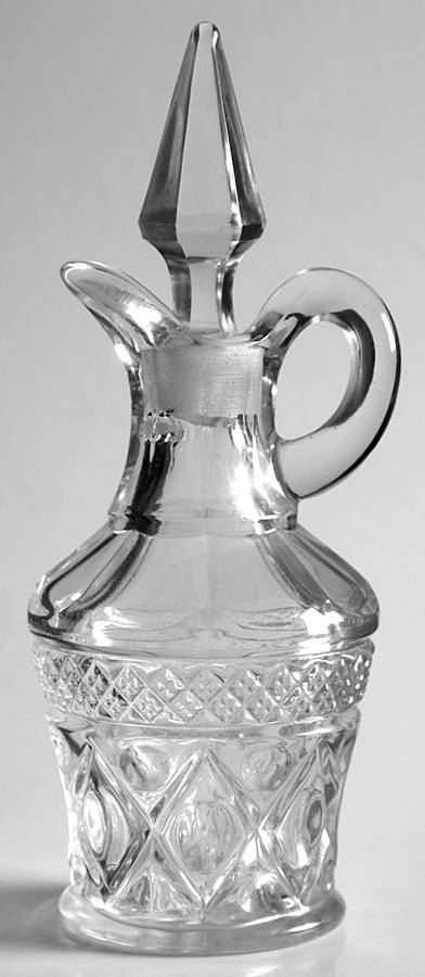 Cape Cod Clear (1602 + 160) Handled Cruet & Stopper by Imperial Glass-Ohio-1