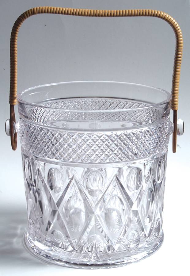 Cape Cod Clear (1602 + 160) Ice Bucket with Detachable Handle by Imperial Glass-Ohio-1