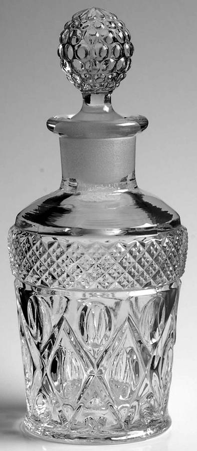 Cape Cod Clear (1602 + 160) Cologne Bottle & Hobnail Stopper by Imperial Glass-Ohio-1