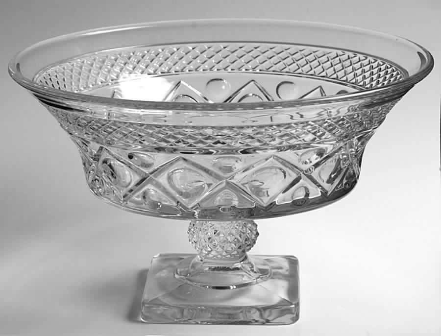 Cape Cod Clear (1602 + 160) 10" Footed Bowl by Imperial Glass-Ohio-1