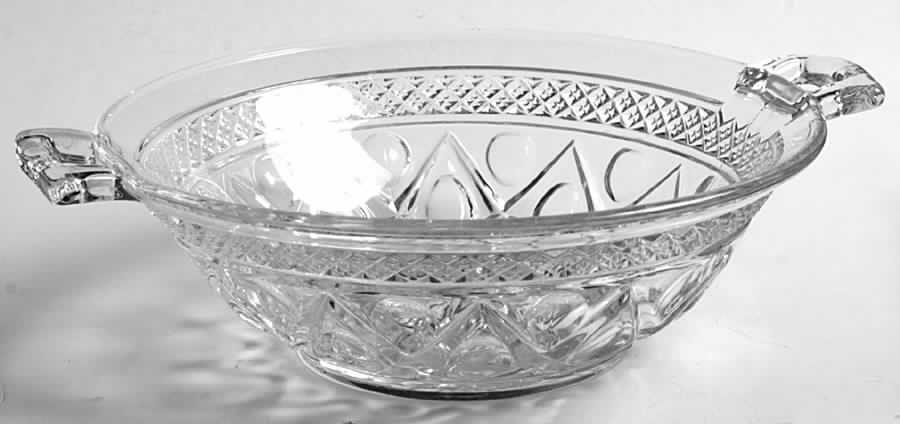 Cape Cod Clear (1602 + 160) 9" Handled Bowl by Imperial Glass-Ohio-1