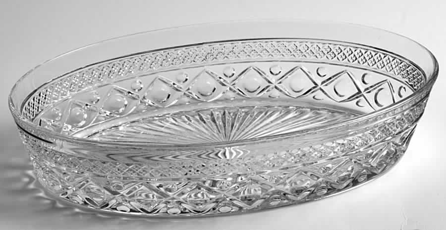 Cape Cod Clear (1602 + 160) Oval Bowl by Imperial Glass-Ohio-1