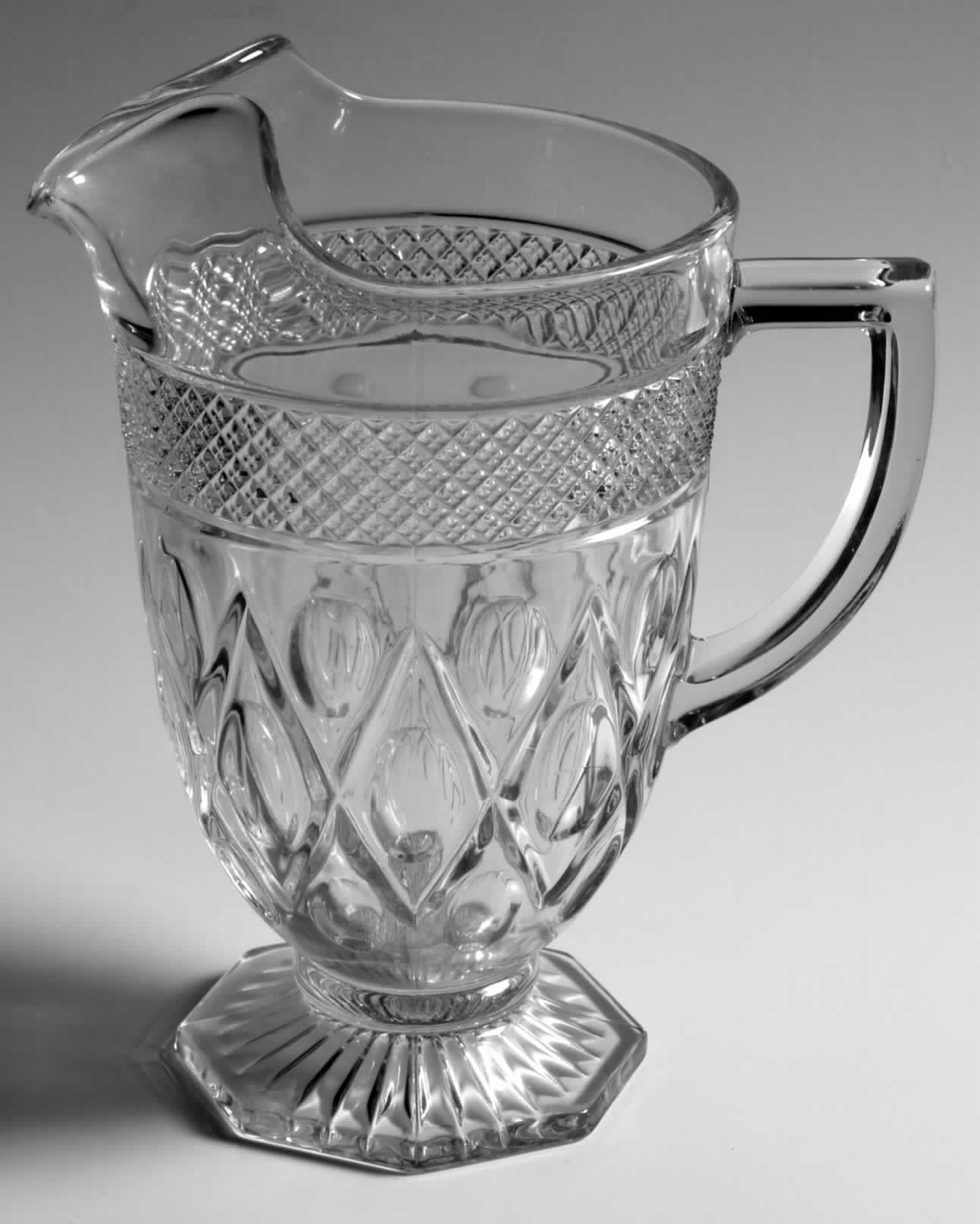 Cape Cod Clear (1602 + 160) 60 Oz Ice Lip Pitcher by Imperial Glass-Ohio-1