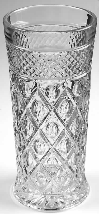 Cape Cod Clear (1602 + 160) 10" Straight Vase by Imperial Glass-Ohio-1