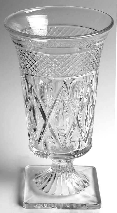 Cape Cod Clear (1602 + 160) Flip Flower Vase by Imperial Glass-Ohio-1