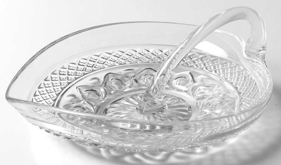 Cape Cod Clear (1602 + 160) Handled Mint Dish by Imperial Glass-Ohio-1