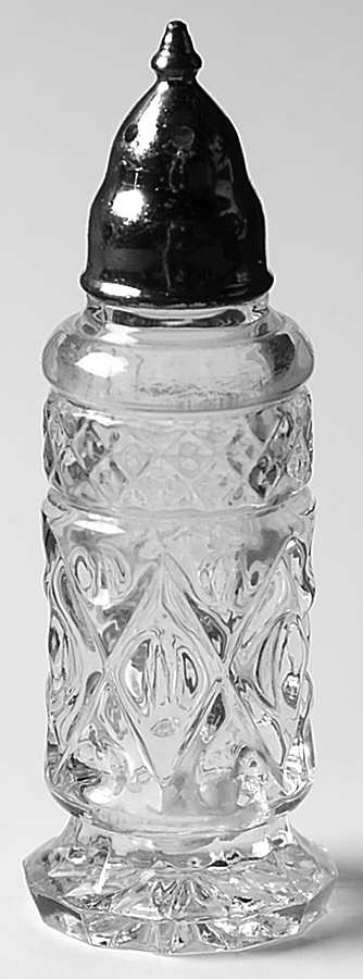 Cape Cod Clear (1602 + 160) #247 Shaker W/Metal Lid by Imperial Glass-Ohio-1