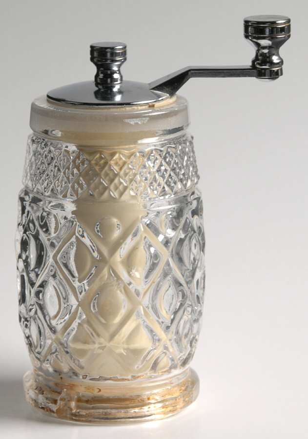 Cape Cod Clear (1602 + 160) Salt and Pepper Mill Set, Pepper Only by Imperial Glass-Ohio-1