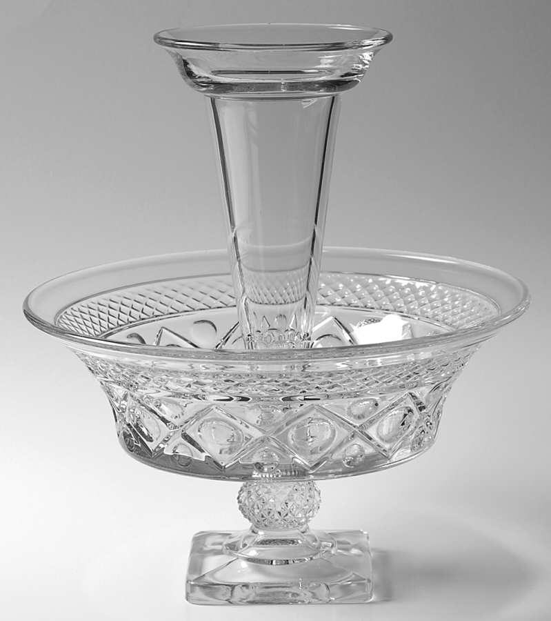 Cape Cod Clear (1602 + 160) (2 Piece) Epergne Set by Imperial Glass-Ohio-1