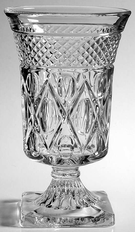 Cape Cod Clear (1602 + 160) 8" Flower Vase by Imperial Glass-Ohio-1