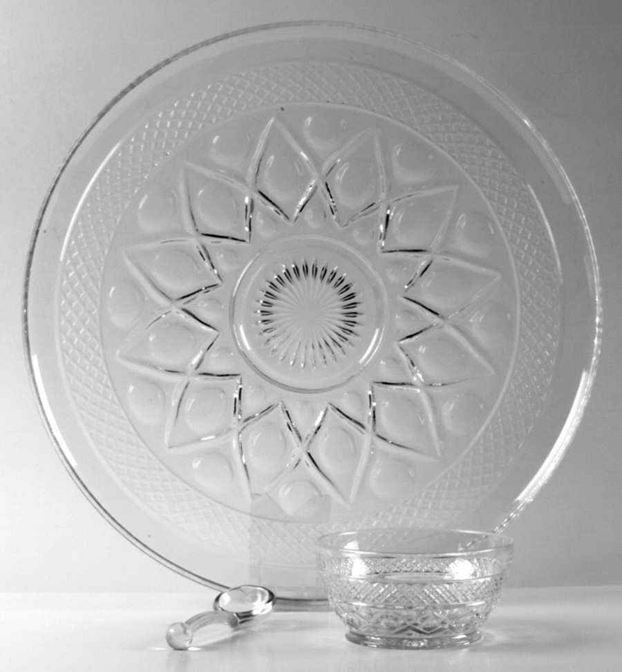 Cape Cod Clear (1602 + 160) (3 Piece) Buffet Set by Imperial Glass-Ohio-1