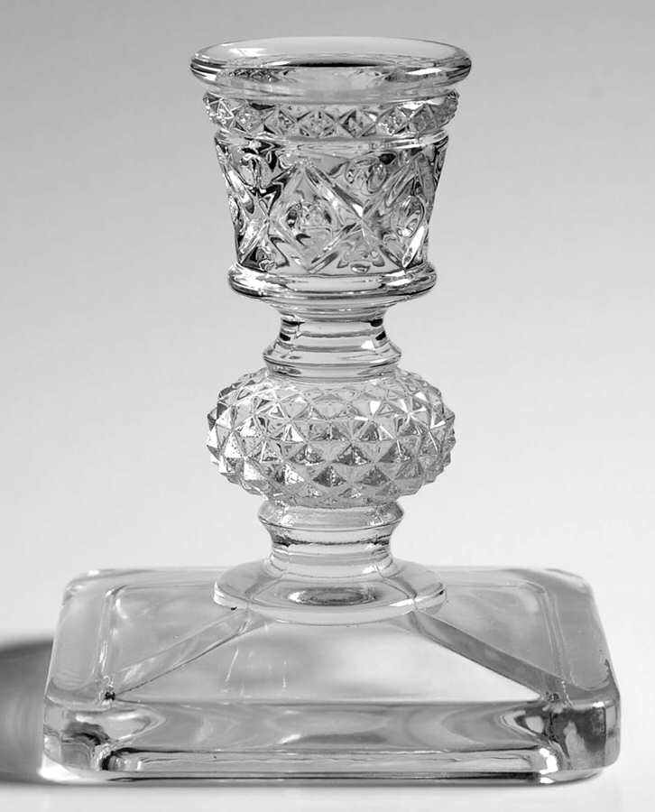 Cape Cod Clear (1602 + 160) 4" Single Light Candlestick by Imperial Glass-Ohio-1