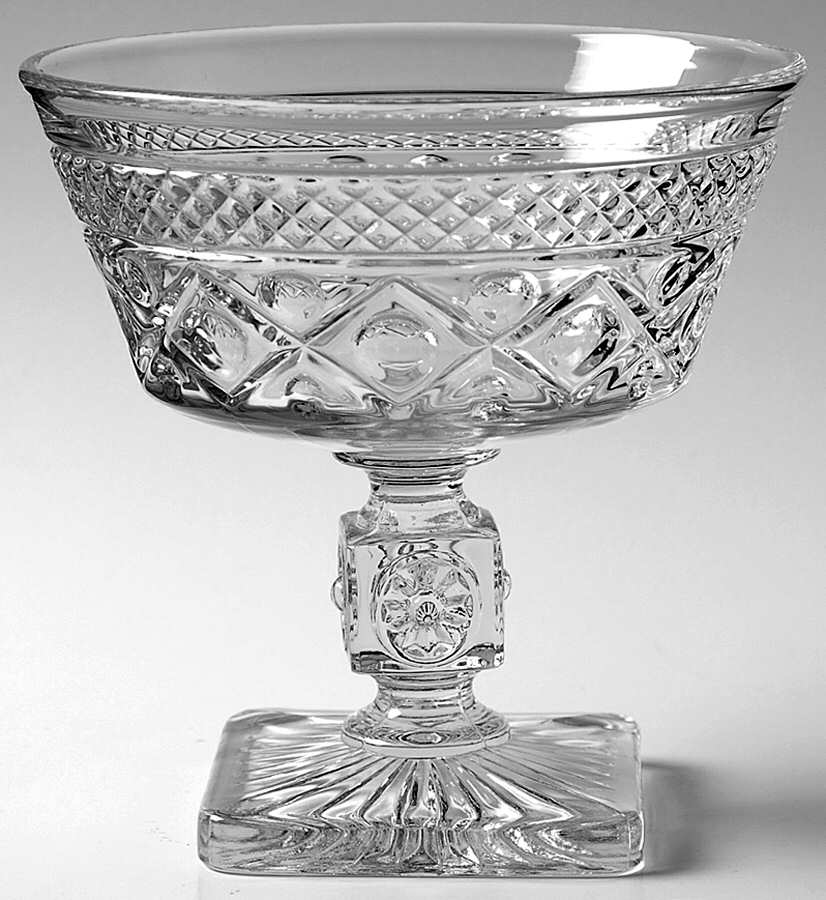 Cape Cod Clear (1602 + 160) Candy Dish No Lid by Imperial Glass-Ohio-1