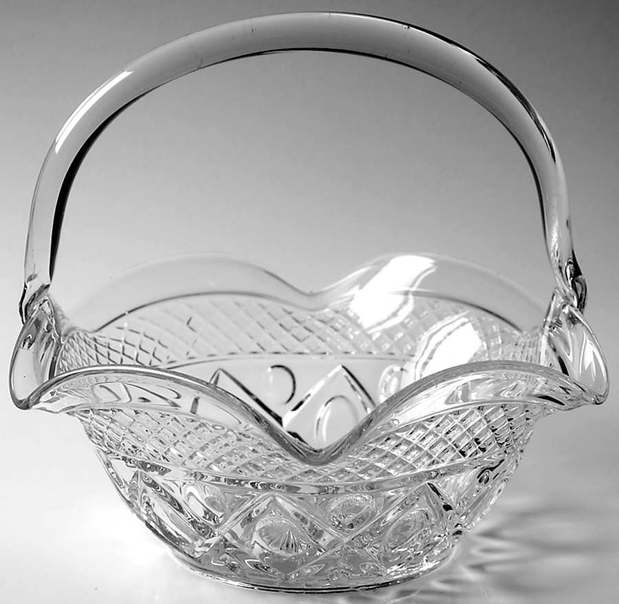 Cape Cod Clear (1602 + 160) 9" Basket by Imperial Glass-Ohio-1