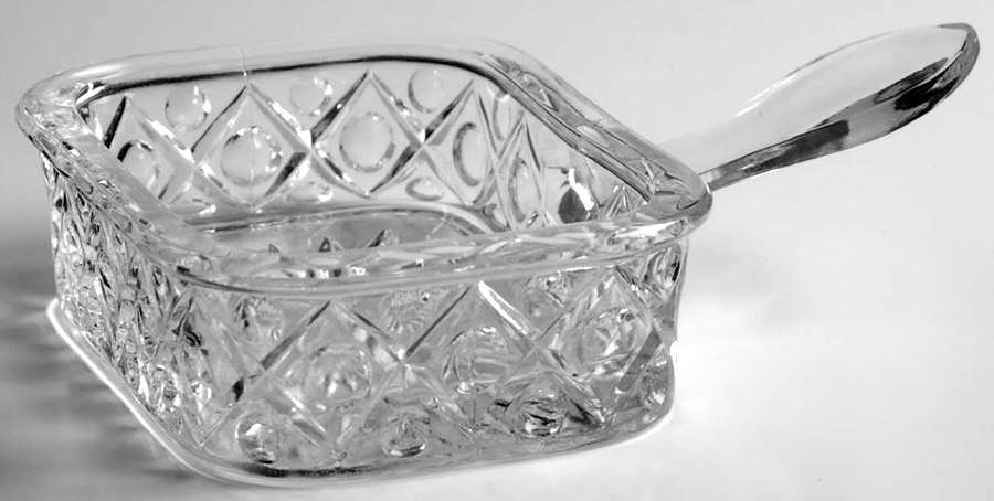 Cape Cod Clear (1602 + 160) Cigarette Box No Lid by Imperial Glass-Ohio-1