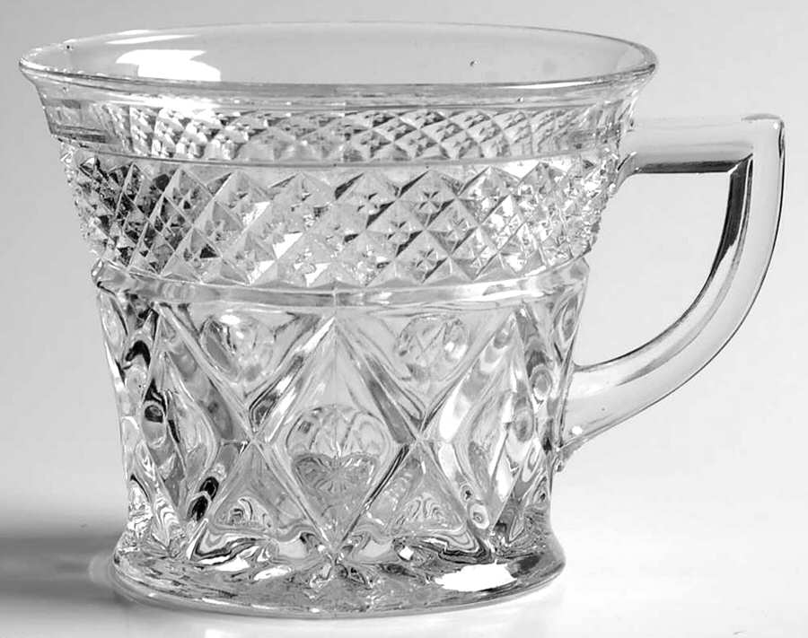 Cape Cod Clear (1602 + 160) Cup/Punch for Cup&Saucer/Punch Set by Imperial Glass-Ohio-1