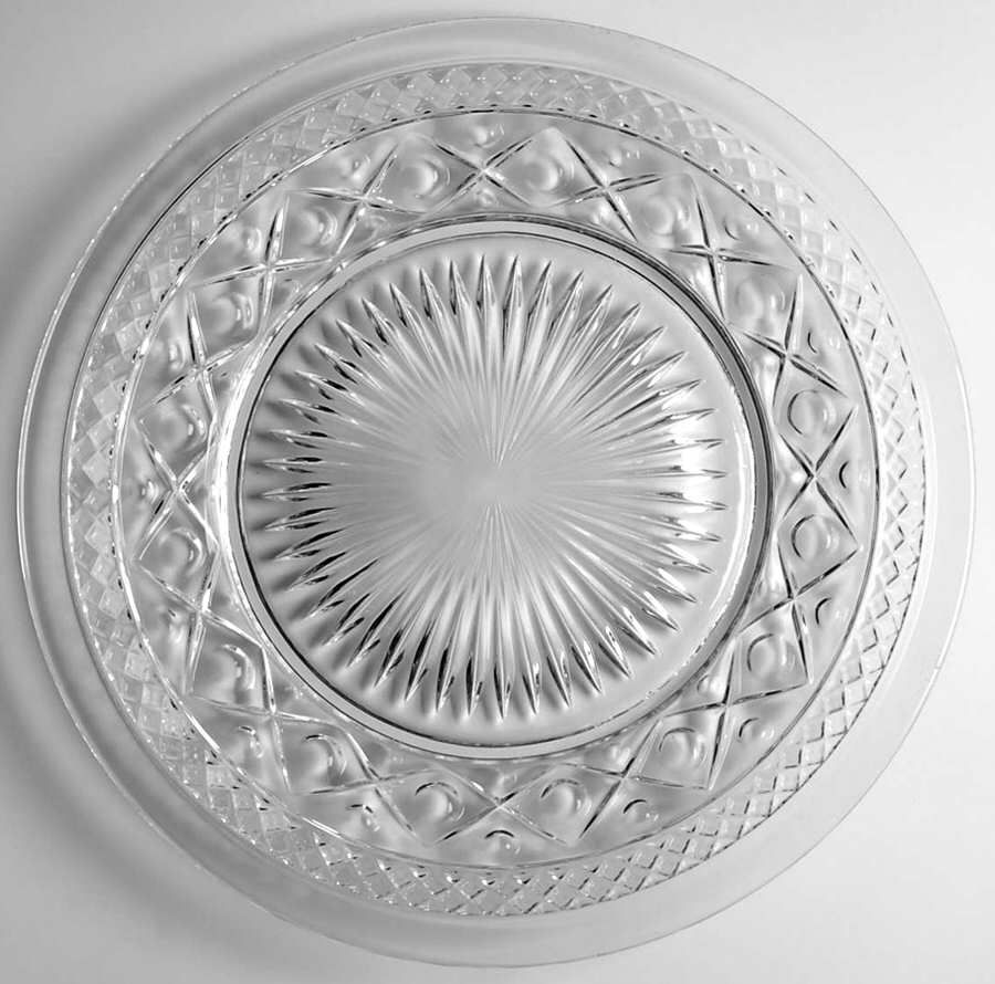 Cape Cod Clear (1602 + 160) Dinner Plate by Imperial Glass-Ohio-1