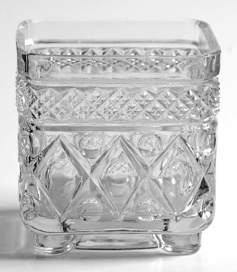 Cape Cod Clear (1602 + 160) Square Sugar No Lid by Imperial Glass-Ohio-1