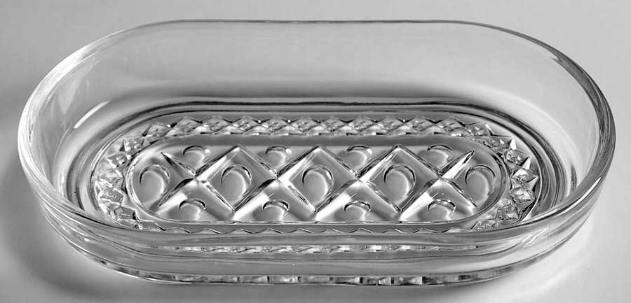 Cape Cod Clear (1602 + 160) 5" Oval Tray by Imperial Glass-Ohio-1
